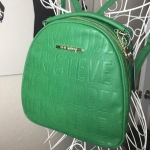 Green Steve Madden Backpack faux leather